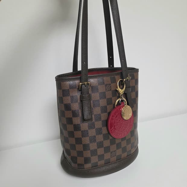 LOUISVITTON 루이비통 정품 다미에 버킷 마레 pm숄더백