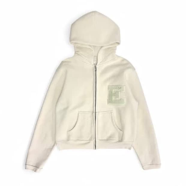 Erl varsity zip-up hoodie