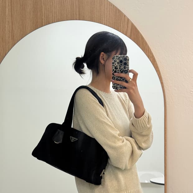 프라다 포코노 나일론 바게트백 숄더백