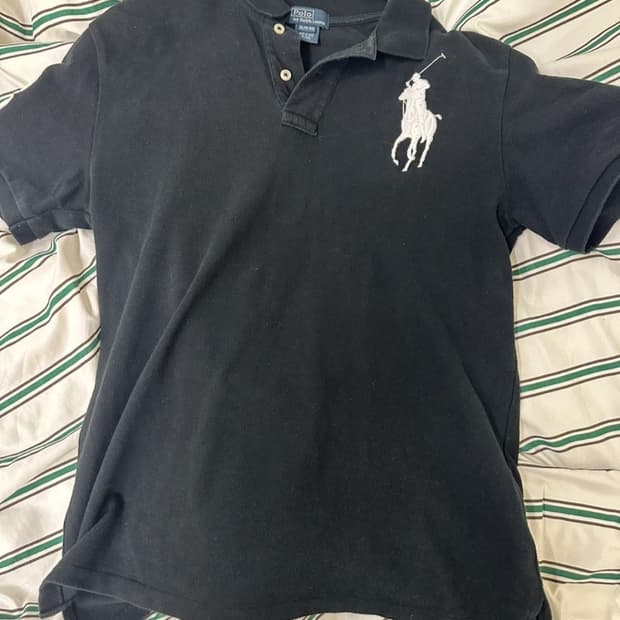 폴로 랄프로렌 블랙 빅포니 카라 반팔