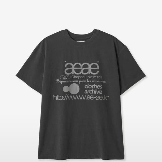 에이이에이이 WEB LOGO T-SHIRTS [PIGMENT BLACK]