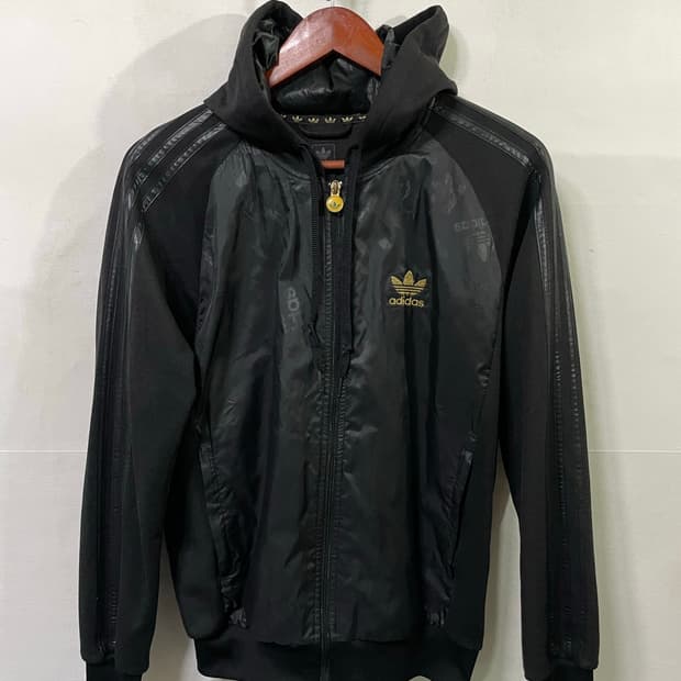아디다스 파이어버드 트랙탑 져지 자켓 후드트랙탑 금장 M