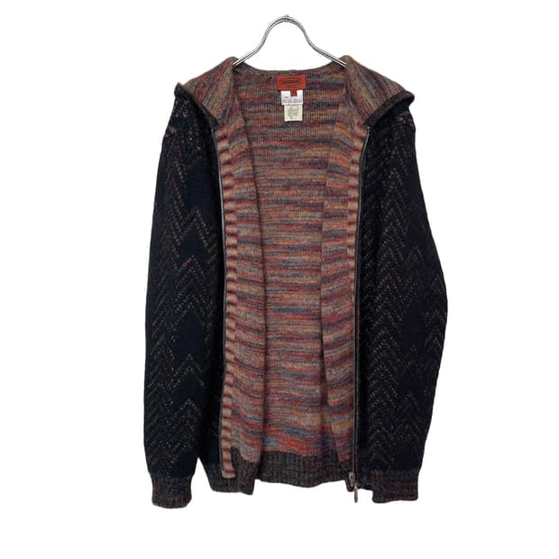 MISSONI Mohair Knit Zip-Up Hoodie