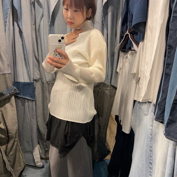 55-66 ) PLEATS PLEASE High Neck L/S