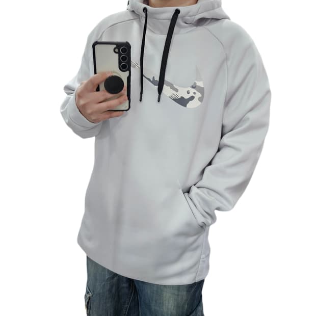 XL 105 나이키 카모 드라이핏 풀오버 후드티