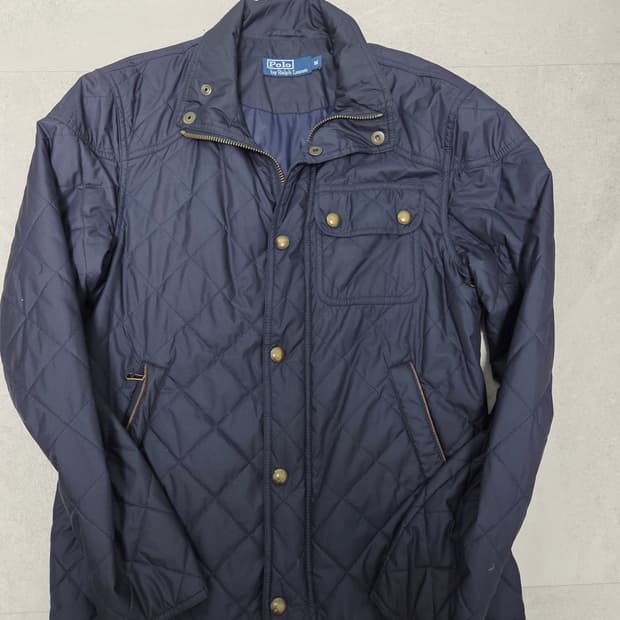 폴로 랄프로렌 퀼팅 자켓 네이비