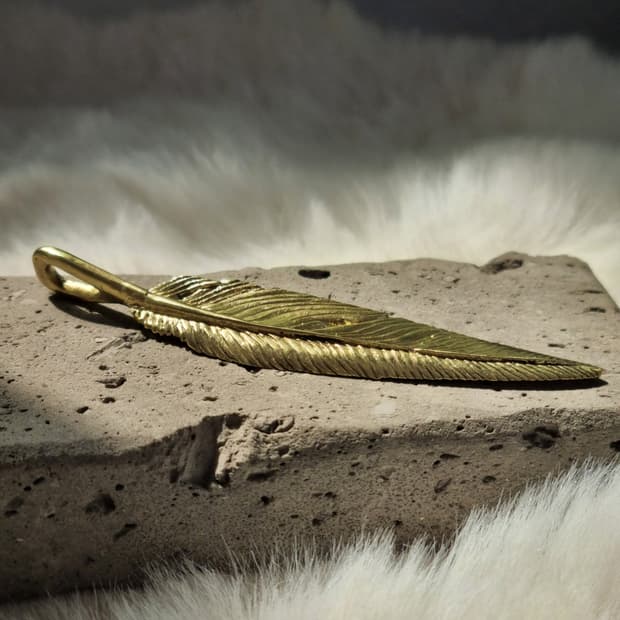 핸드메이드 페더 팬던트