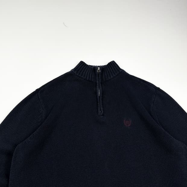 폴로 챕스 케이블 반집업 니트 (M)