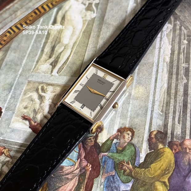 1986s Seiko Roman Tank Quartz
