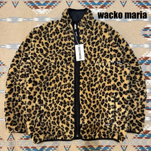 [M] 와코마리아 리버시블 레오파드 플리스 자켓 