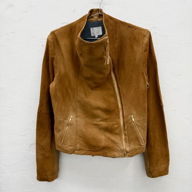 area free 니트 패널 집업 자켓