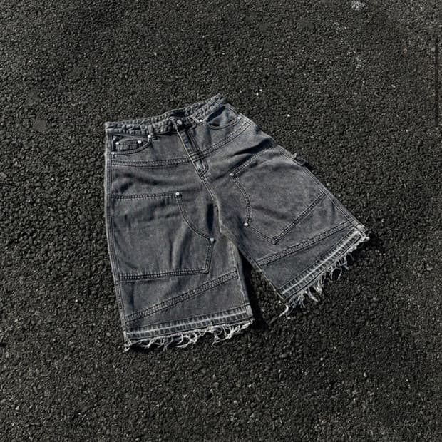 wapworks w058 카펜더 버뮤다 팬츠 블랙 3사이즈