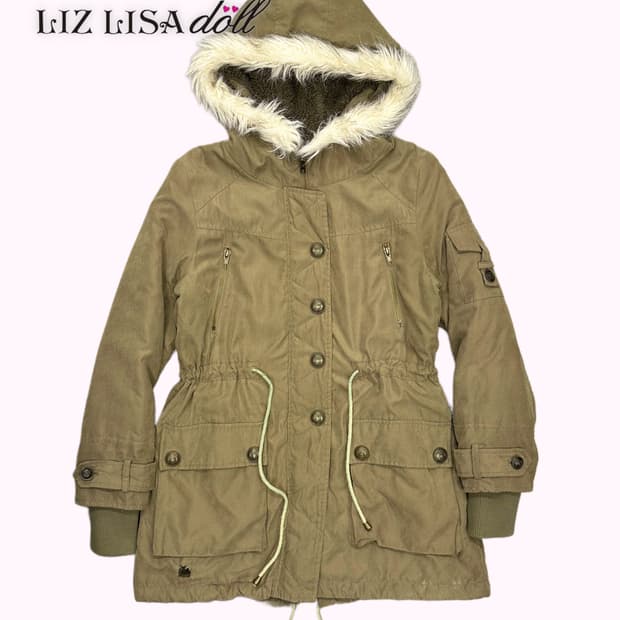 LIZ LISA DOLL khaki fur hood parka