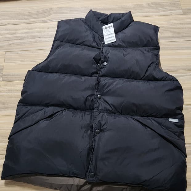 행텐덕다운패딩조끼자켓오리털점퍼L