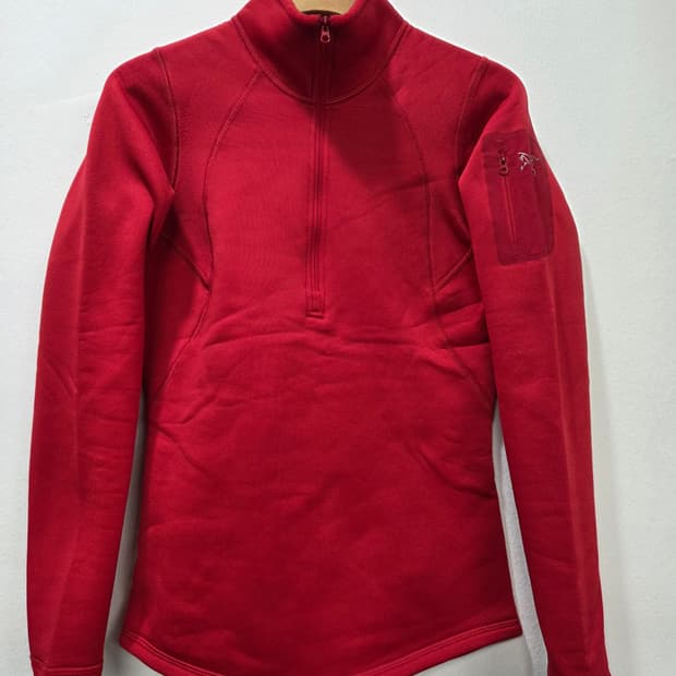 아크테릭스 여성용 레드 플리스 하프집업 M