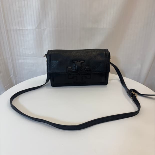 정품 토리버치 소가죽 플랩 크로스백    