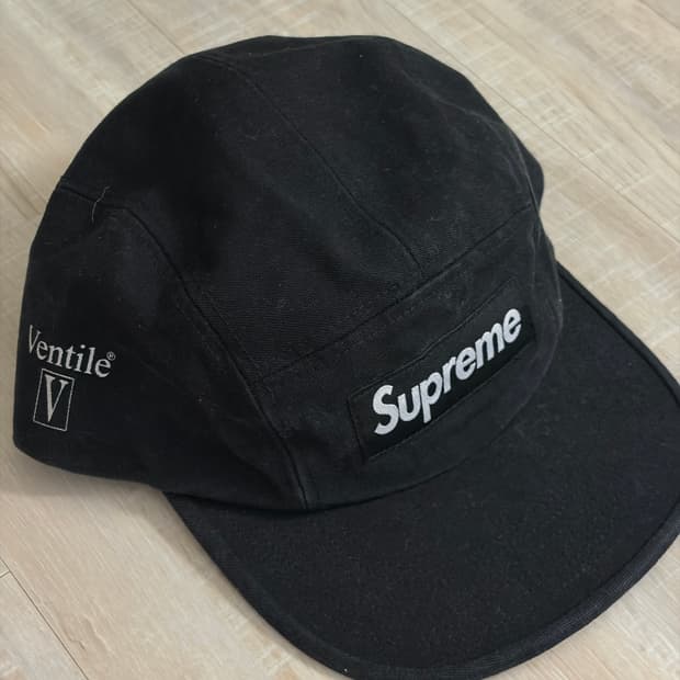슈프림 벤틸 캠프캡 블랙 - 25SS