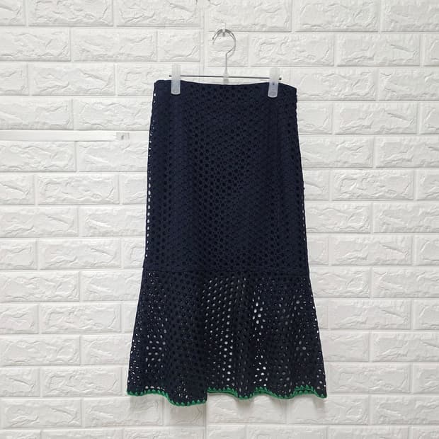 마쥬 MAJE 펀칭 레이스 스커트 26인치