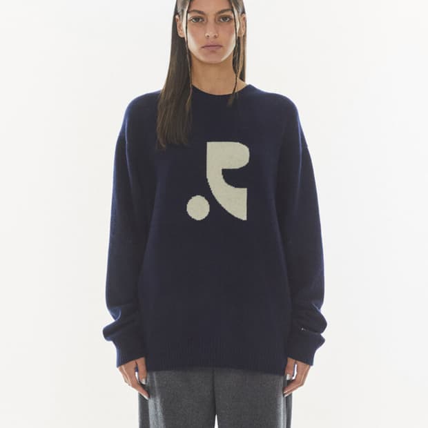 레스트앤레크레이션 오버핏 니트 네이비