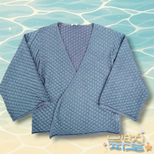 2 maje 마쥬 오픈 펀칭 가디건