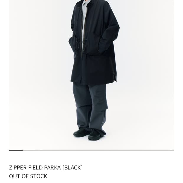 산산기어 지퍼필드파카 블랙 2size