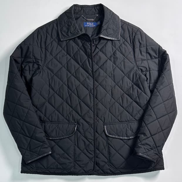 폴로 랄프로렌 블랙 퀼팅 자켓