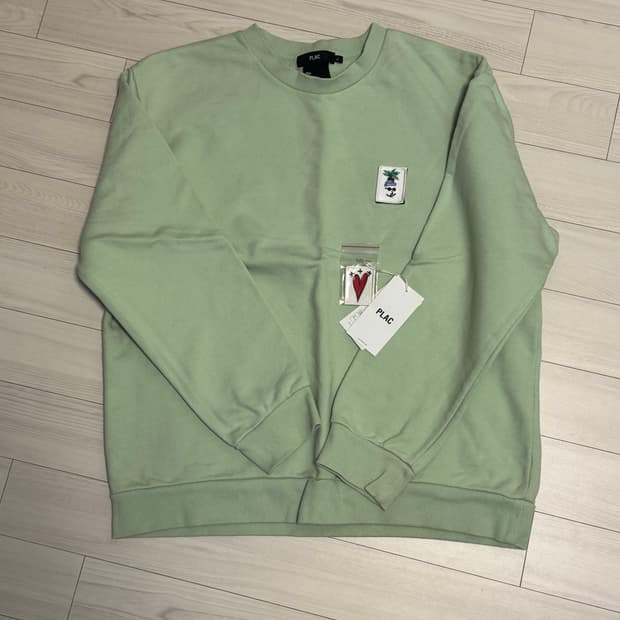 플랙 맨투맨 그린