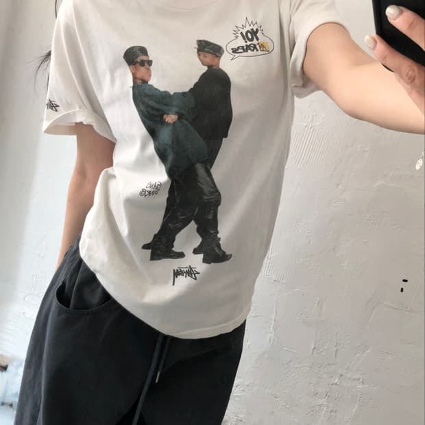 Stussy x MTV Raps 올드 스투시 갱스타 티셔츠