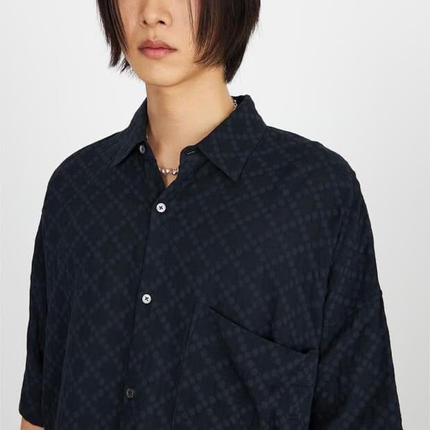 유스 오버사이즈 하프 셔츠 m