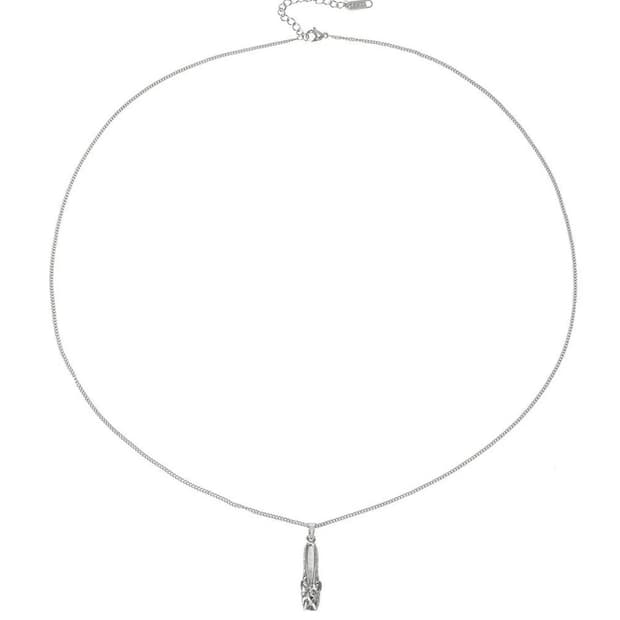 쓰리타임즈 발레리나 목걸이 라이트 실버