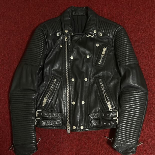 이탈리아 양가죽 라이더자켓