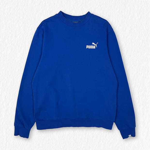 푸마 맨투맨 블루