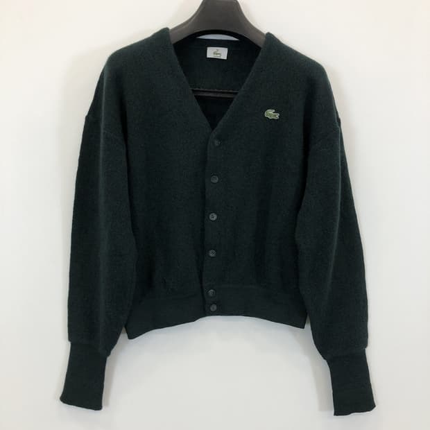 라코스테 울 100% 크롭 오버가디건 105 