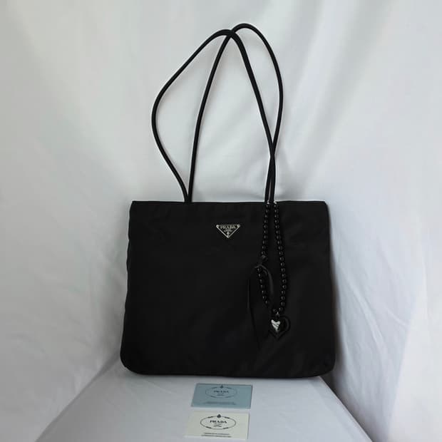 [정품 PRADA] 프라다 포코노 나일론 숄더백 쇼퍼백 라지