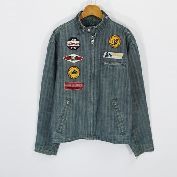 Indian Motorcycle 데님라이더자켓