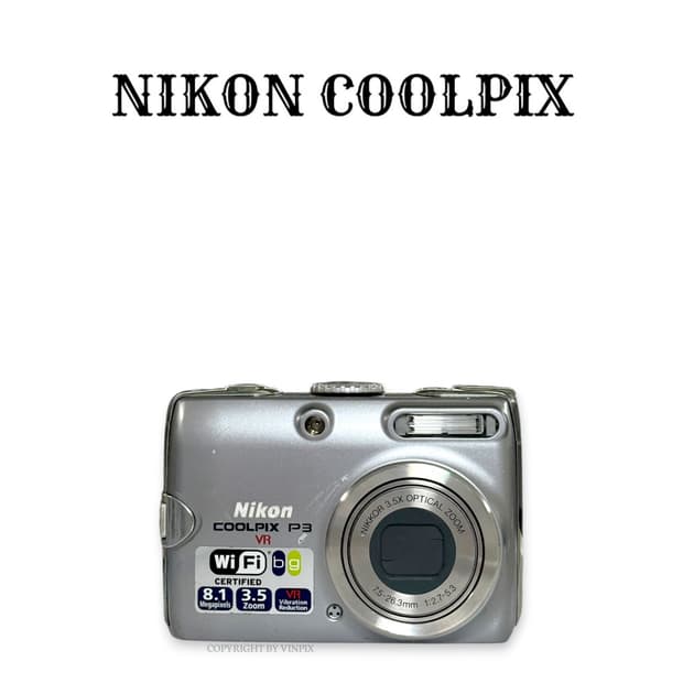 니콘 쿨픽스 P3(coolpix p3) 빈티지 디지털 카메라 디카