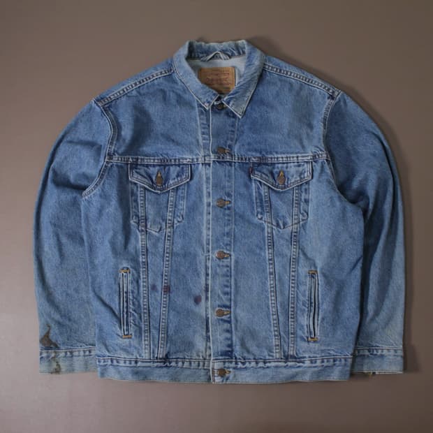 90s Levi’s 리바이스 70507 데님 트러커 자켓 L003