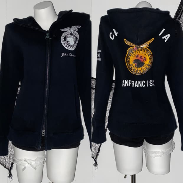 ꒰ঌ y2k 이글 후드집업 ໒꒱