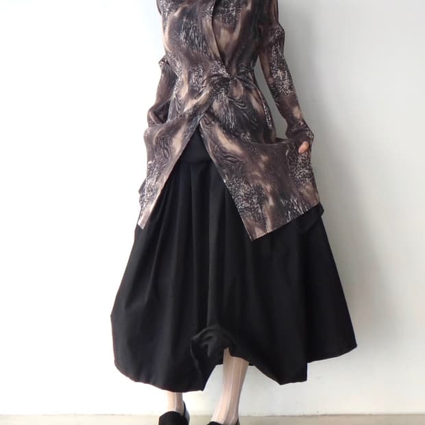 Fury pleats strap ops & top / moca brown