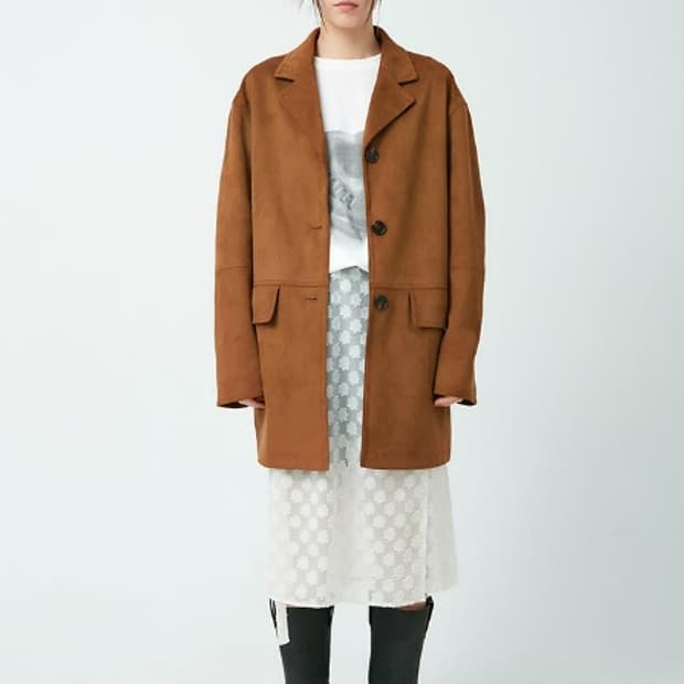 wmm studio 에코 스웨이드 자켓