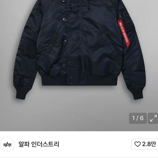 알파인더스트리 n2b자켓