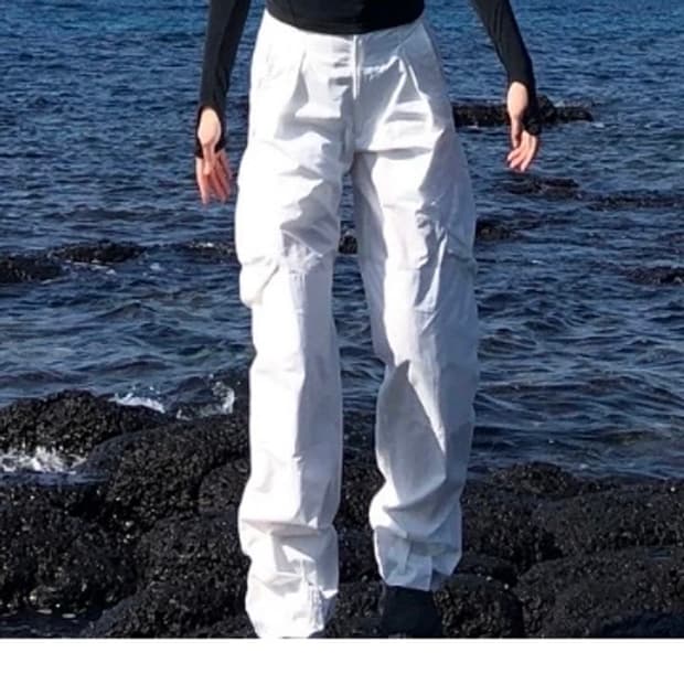 혜인서 밀리터리 카고팬츠 화이트