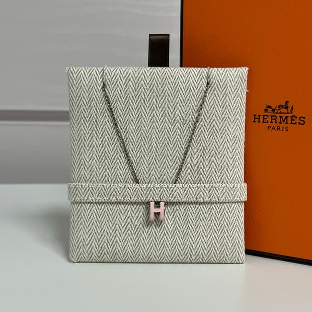 [정품] 새상품급 / 에르메스 팝아슈 미니 목걸이 핑크