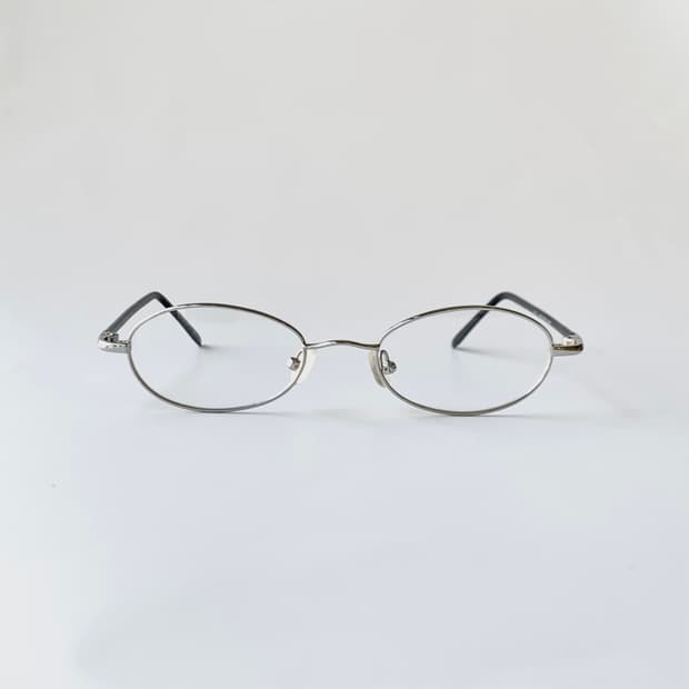 737 데드스탁 라운드 오벌 실버 남녀공용 빈티지안경