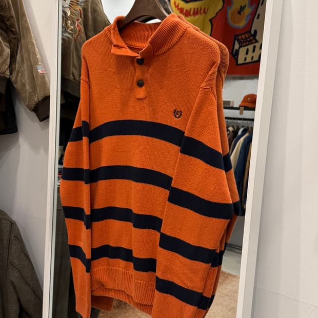 00s Chaps ralph lauren 챕스 랄프로렌 하프넥 버튼 니트