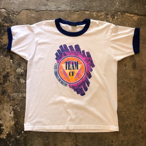 70s~90s Ringer T-shirt-XL