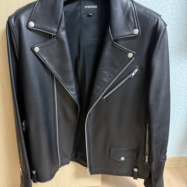 스페로네 양가죽 라이더 자켓 XL