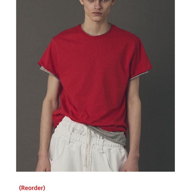 yiyae 레이어드 반팔/ 라지 