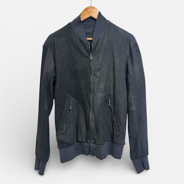 트랜짓/ 램스킨 블랙 봄버 자켓/s(95-100)