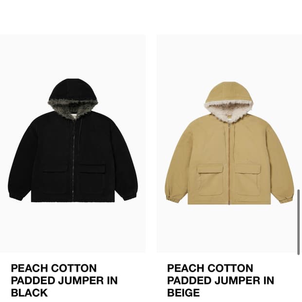 다이닛 피치 코튼 점퍼 패딩 블랙